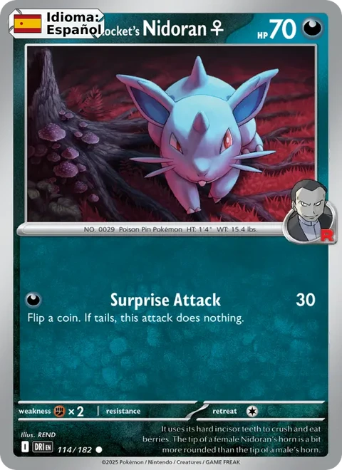 Team Rocket's Nidoran♀ (114) — Destined Rivals