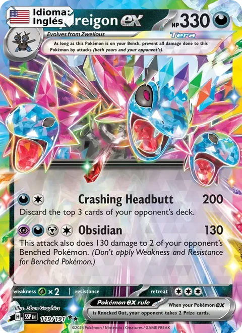Hydreigon ex (119) — Surging Sparks
