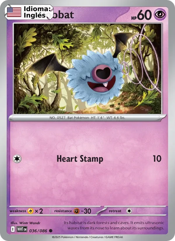 Woobat (036) — White Flare