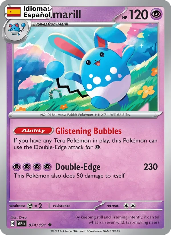 Azumarill (074) — Surging Sparks