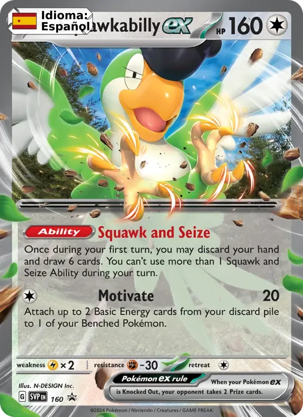 Squawkabilly ex (160) — SVP Black Star Promos