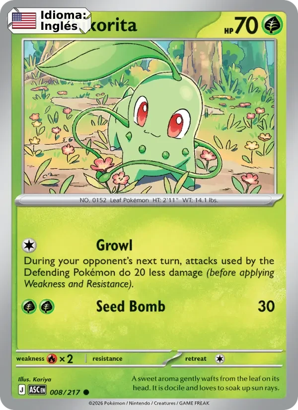 Chikorita (008) — Ascended Heroes