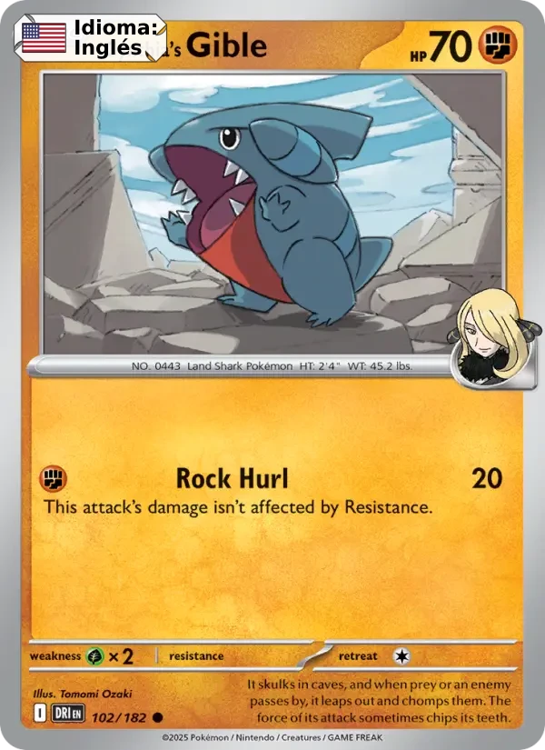 Cynthia's Gible (102) — Destined Rivals
