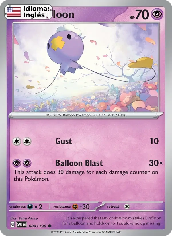 Drifloon (089) — Scarlet & Violet