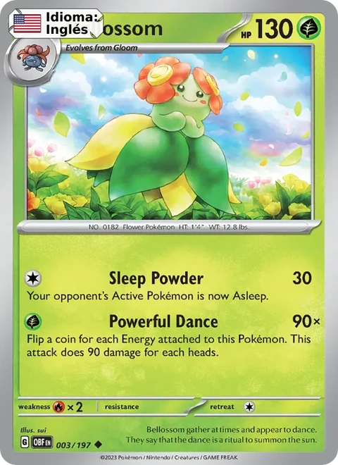 Bellossom (003) — Obsidian Flames