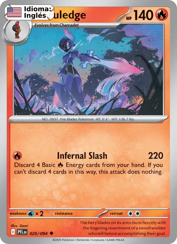 Ceruledge (020) — Phantasmal Flames