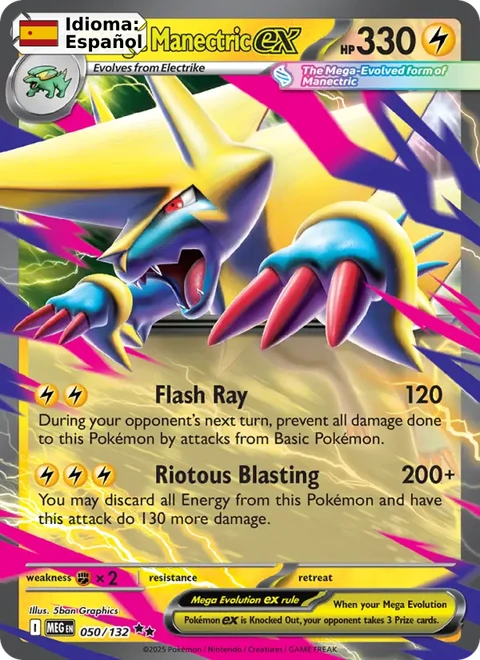 Mega Manectric ex (050) — Mega Evolution