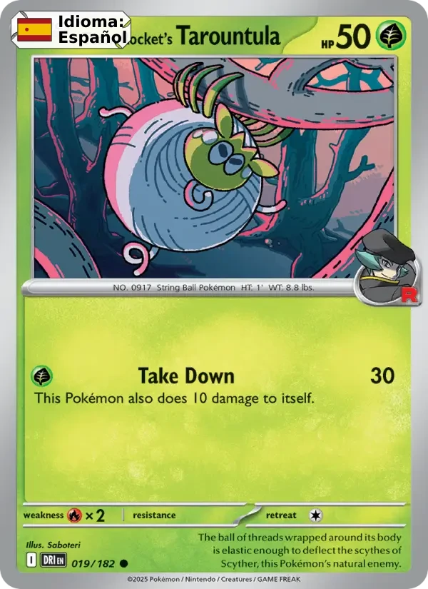 Team Rocket's Tarountula (019) — Destined Rivals