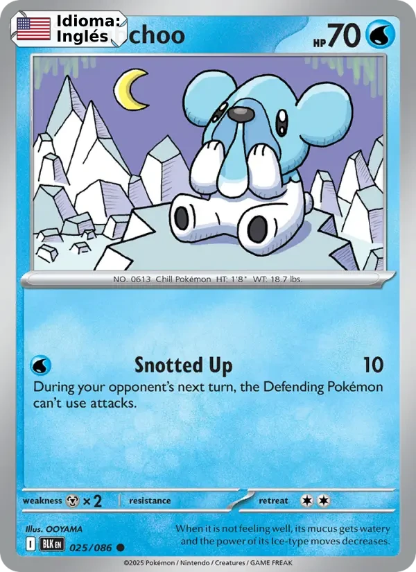 Cubchoo (025) — Black Bolt