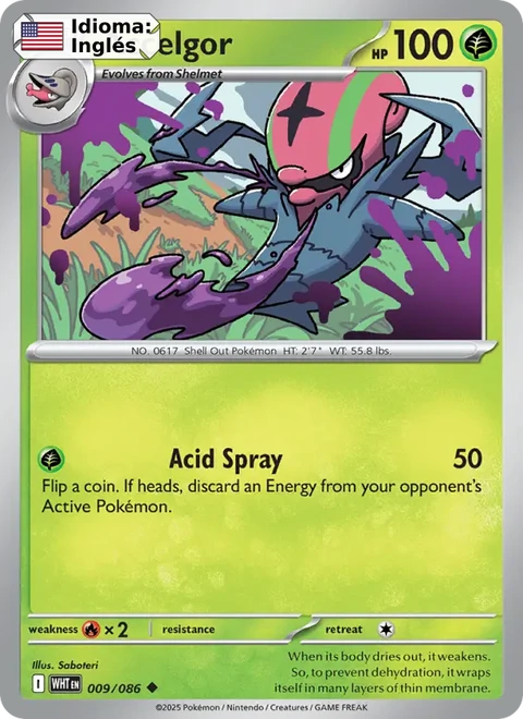 Accelgor (009) — White Flare