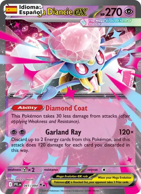 Mega Diancie ex (041) — Phantasmal Flames